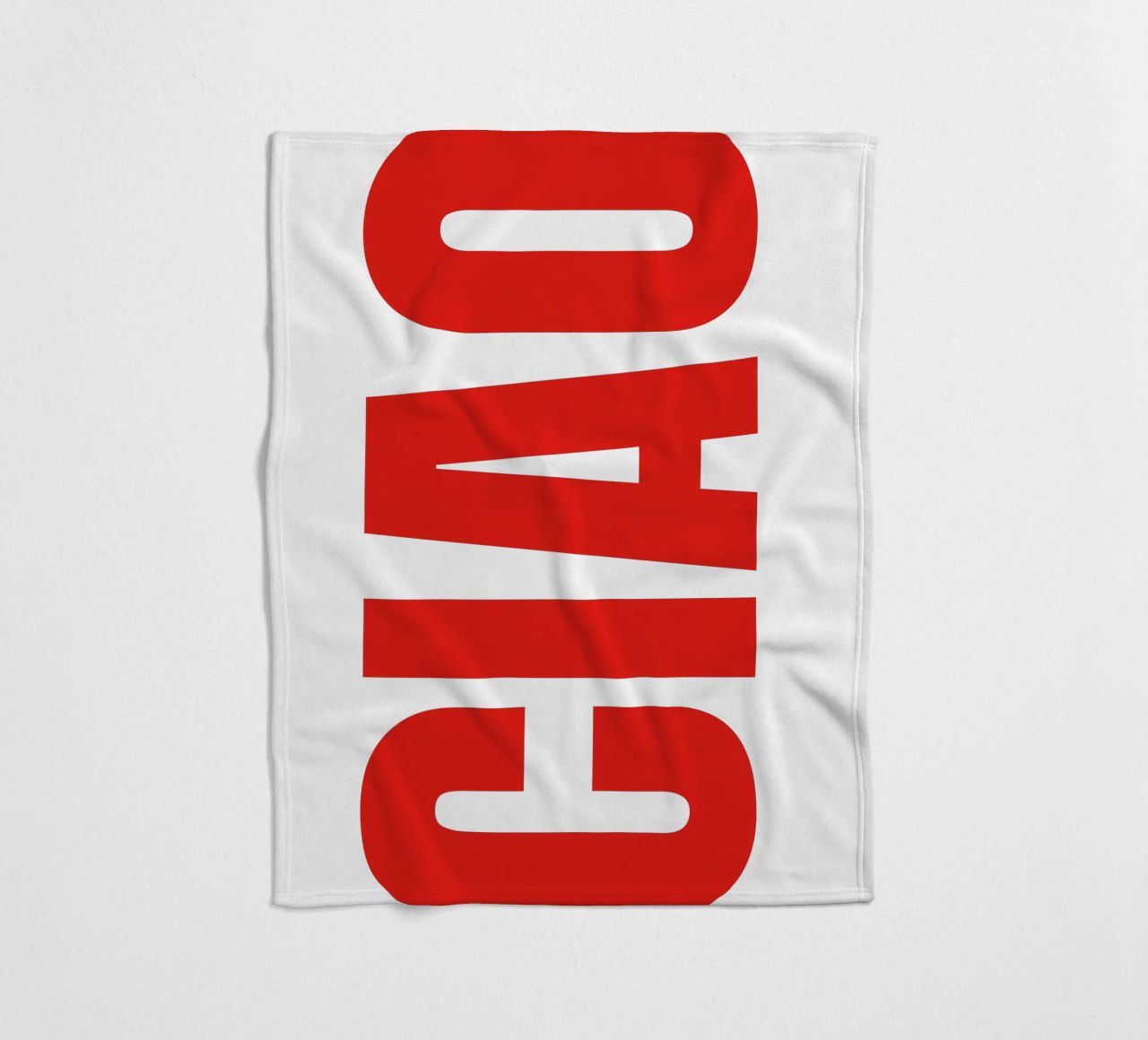 CIAO IN BOLD fleece blanket by The Quote Collective