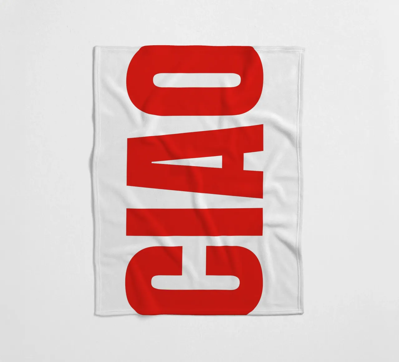 CIAO IN GRASSETTO coperta in pile da The Quote Collective