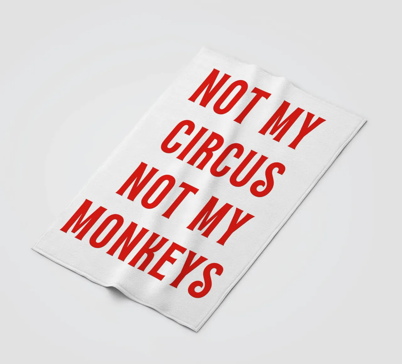Non il mio circo Non le mie scimmie coperta in pile da The Quote Collective