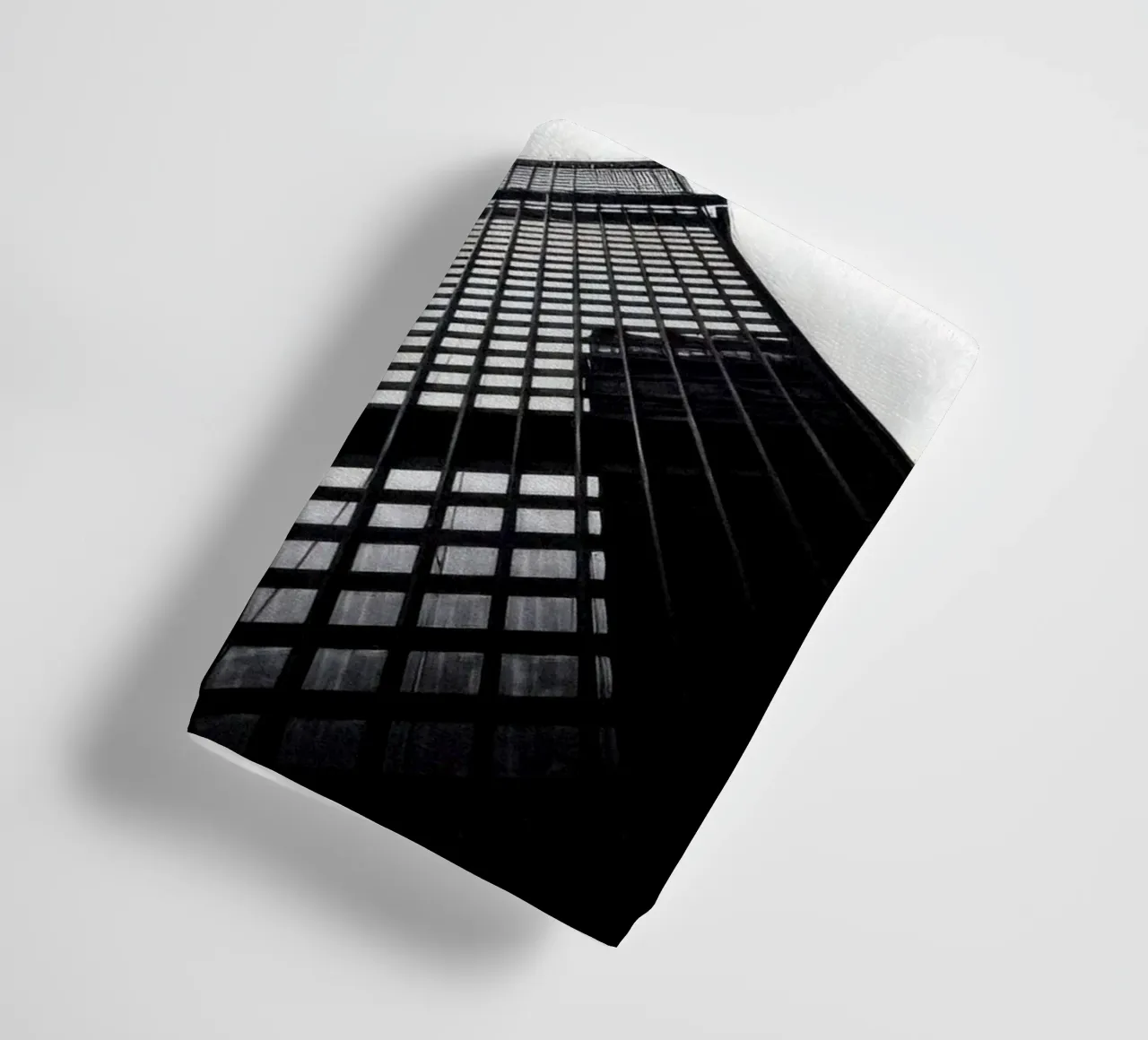 Chicago - L'eco verticale asciugamano da bagno da Black & White