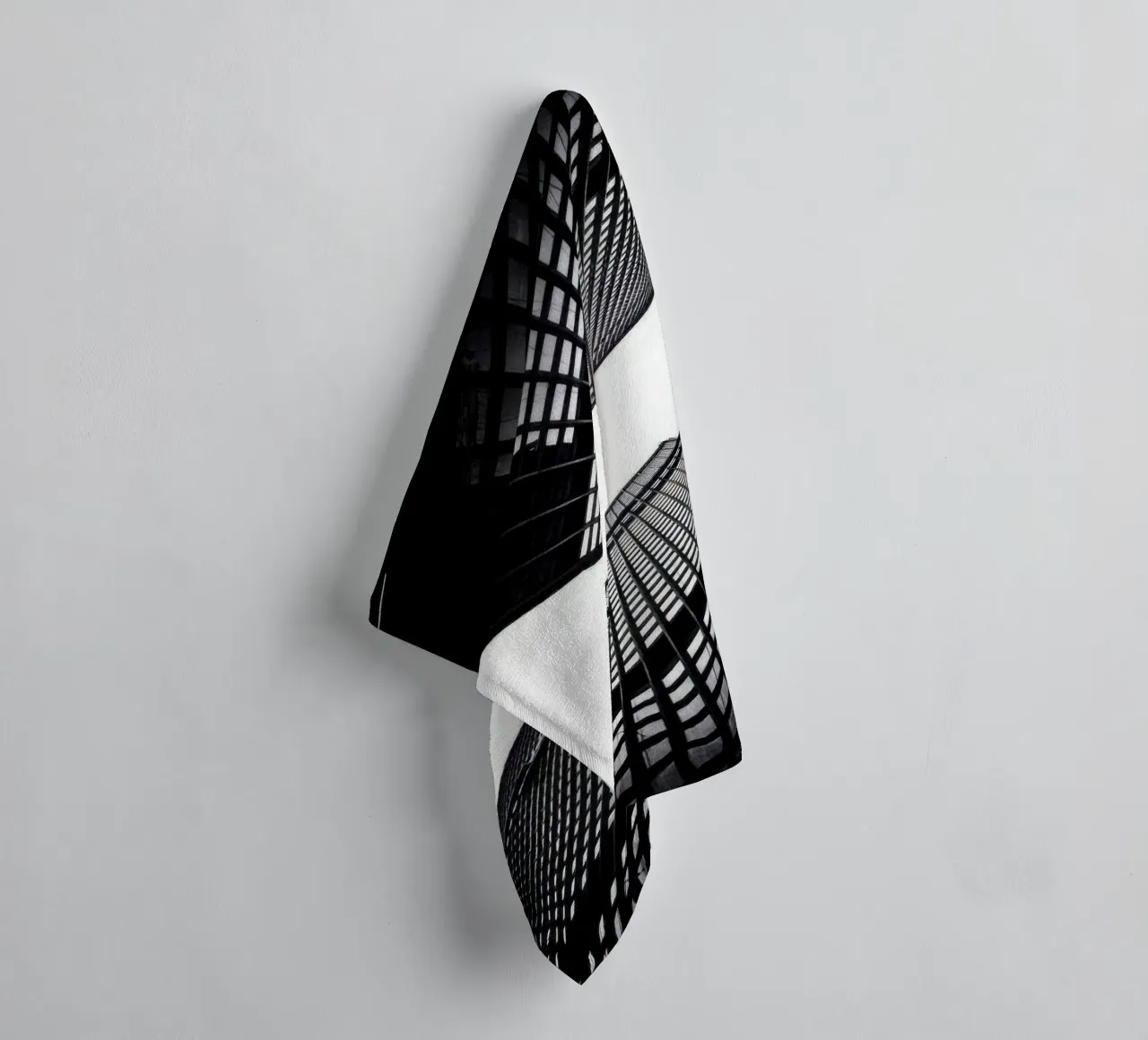 Chicago - L'eco verticale asciugamano da bagno da Black & White