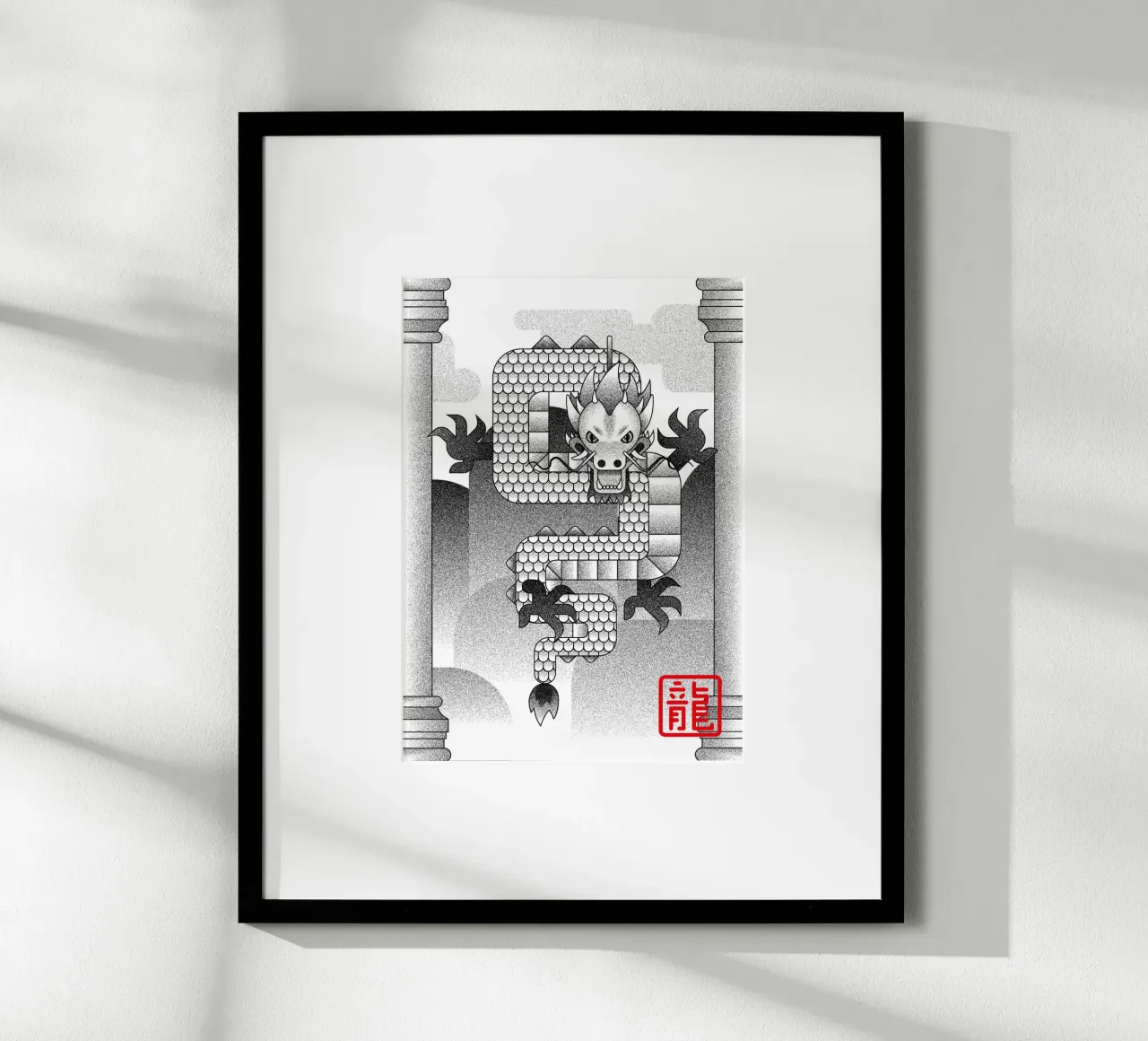 Draco poster con telaio in legno da felixschuster
