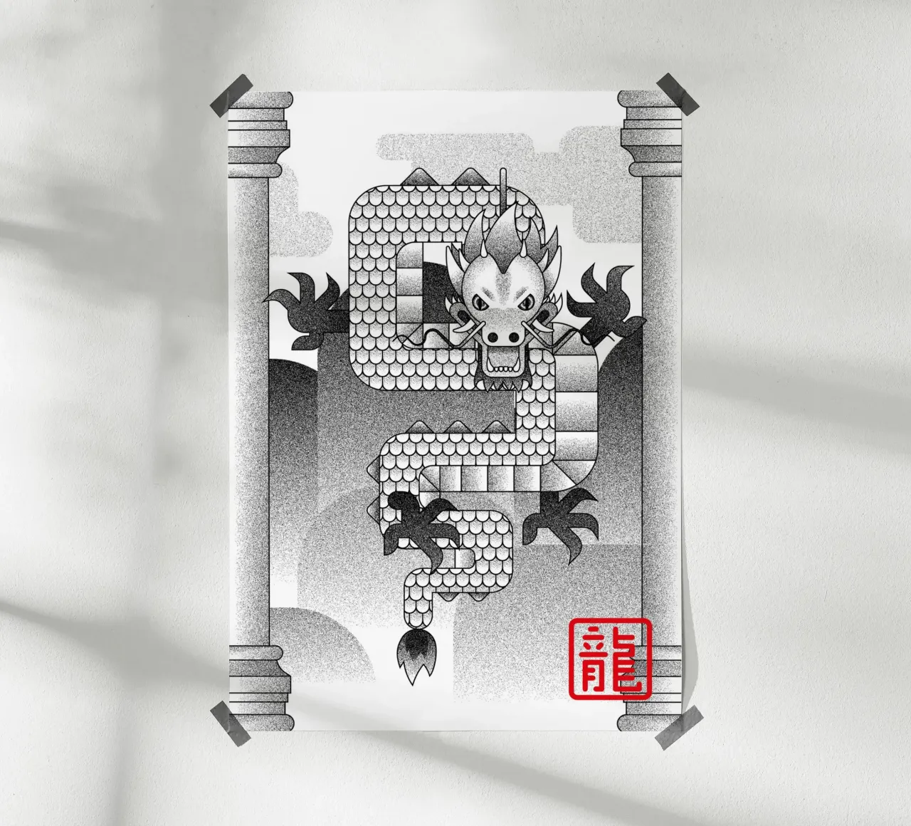 Draco poster con telaio in legno da felixschuster