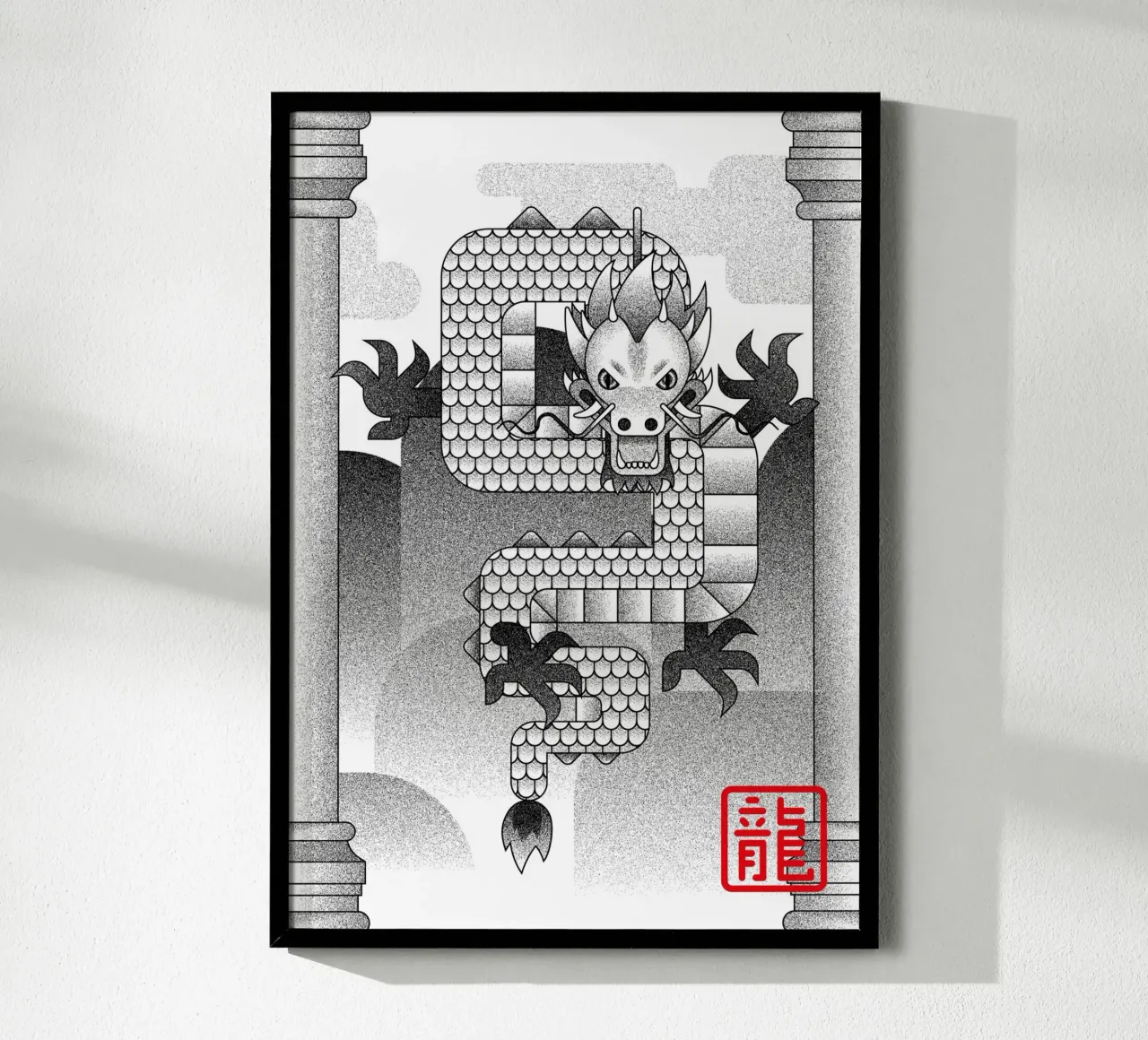 Draco poster con telaio in legno da felixschuster