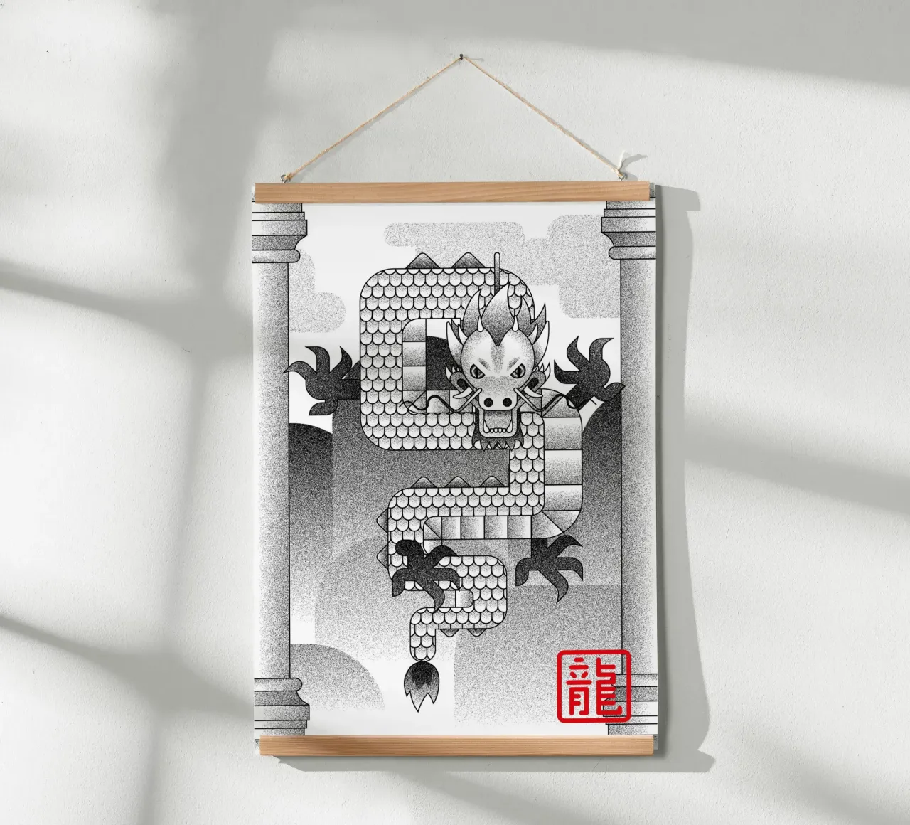 Draco poster con telaio in legno da felixschuster