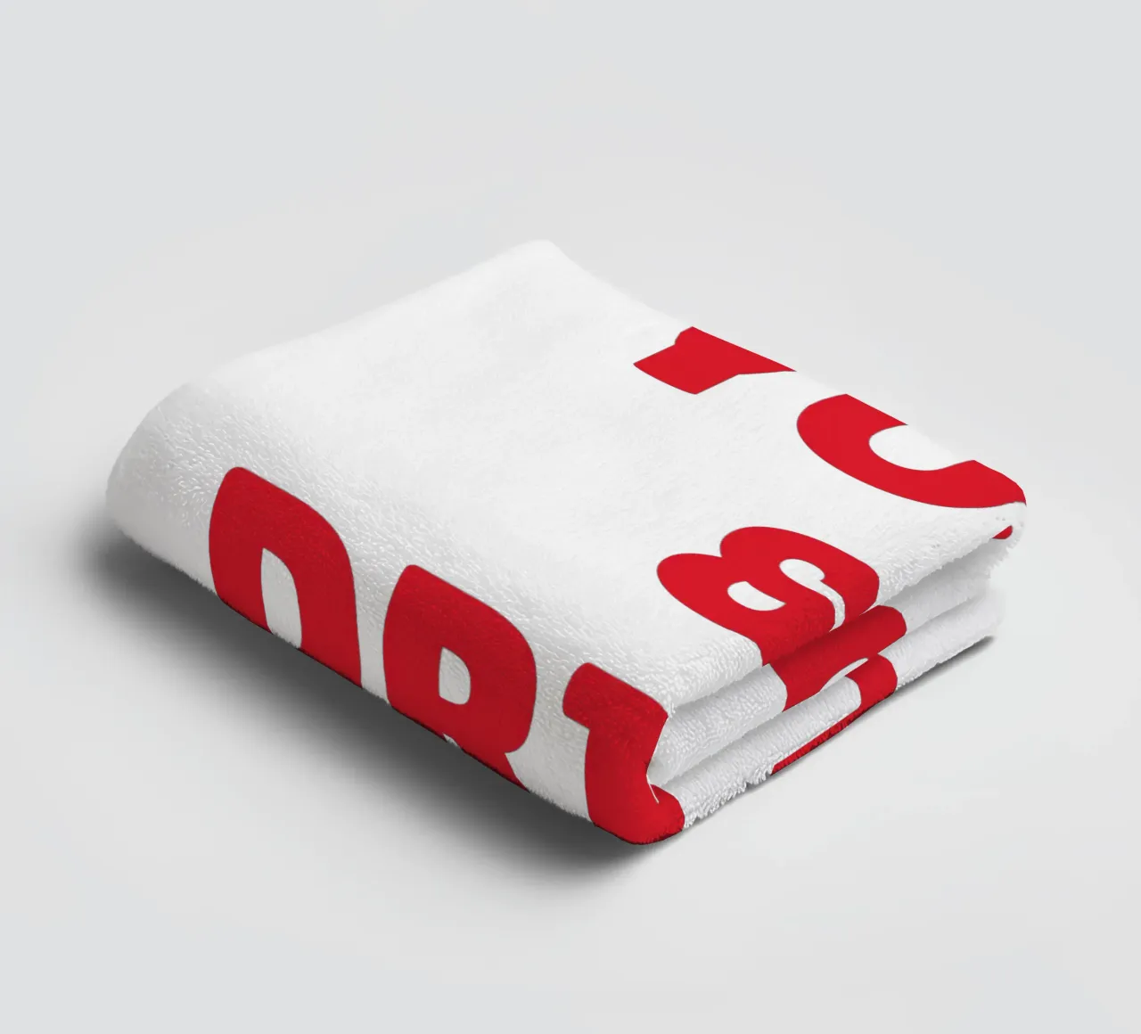 Grappig "Ik Doe Yoga & Drink Tequila" Knalrood Citaat Ontwerp badhanddoek van The Quote Collective