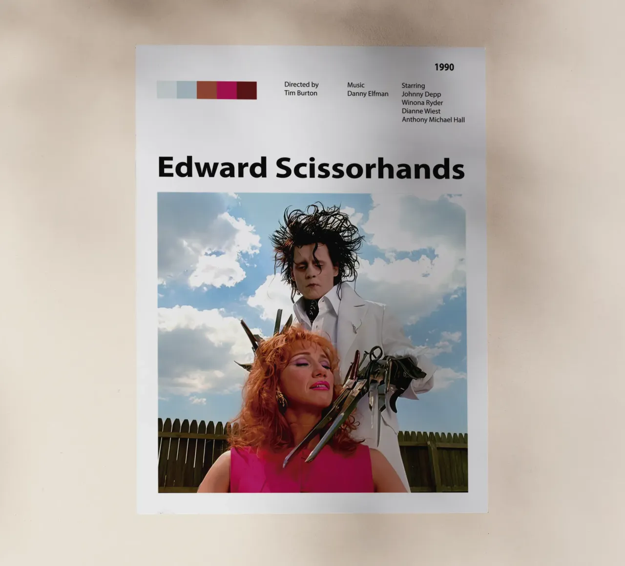 Edward mani di forbice pellicola backlit da The Movie Wall