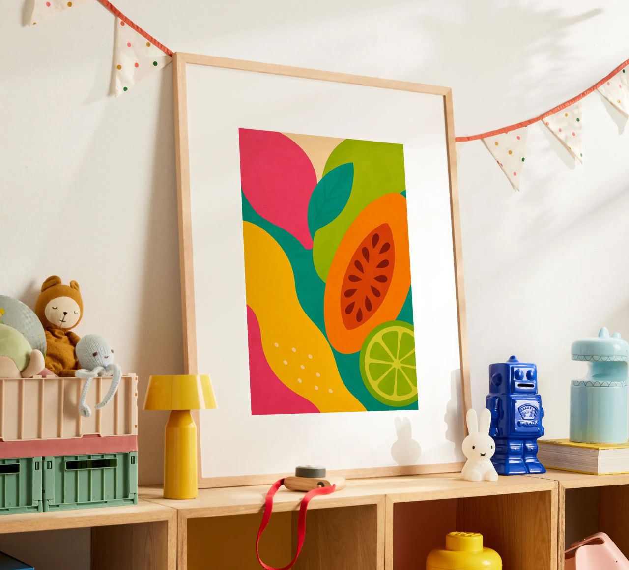 Juicy Shapes poster by Mosaic Dialogue