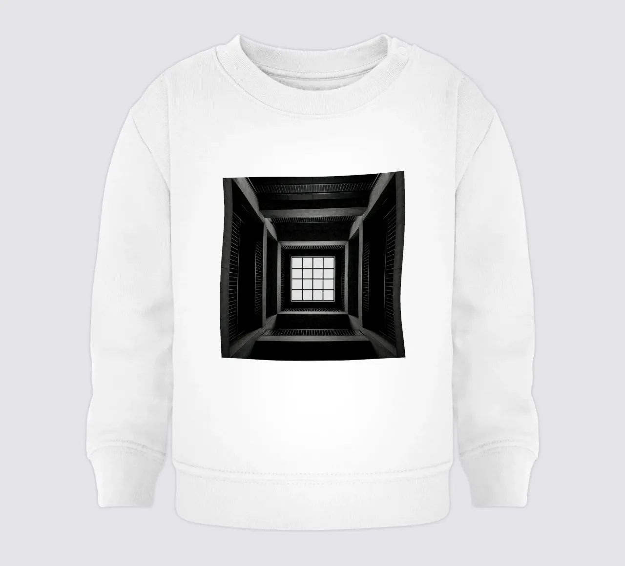 Tokyo - Finestra sullo spazio vuoto felpa neonato da Black & White