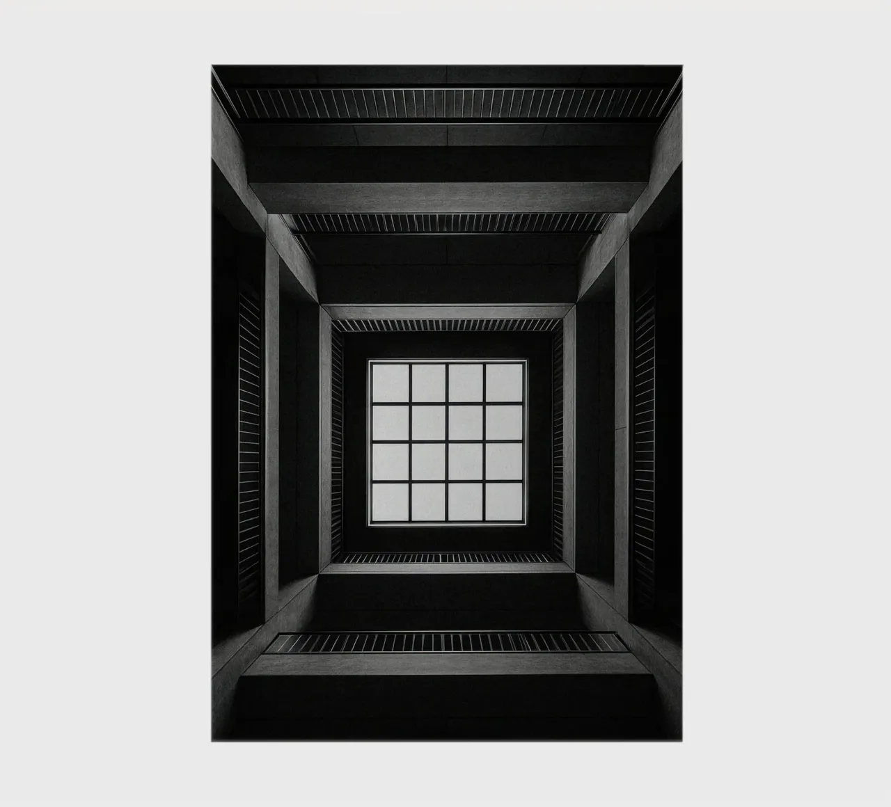 Tokyo - Window onto empty space notebook by Black & White