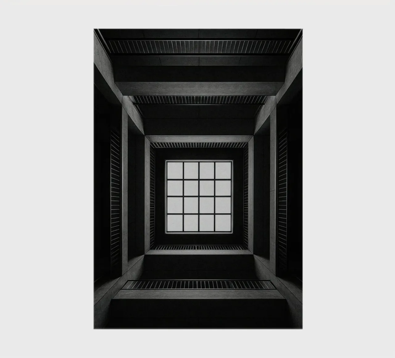 Tokyo - Window onto empty space notebook by Black & White