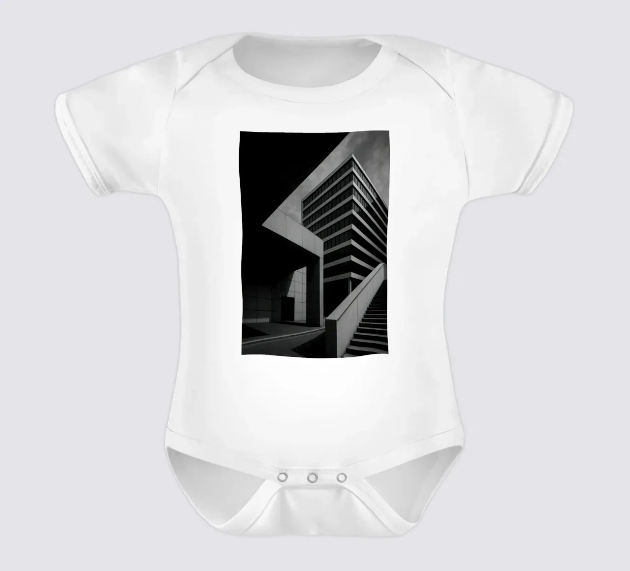 Francoforte - Ordine e caos body neonato maniche corte da Black & White