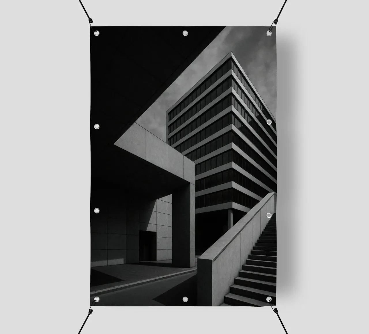 Francoforte - Ordine e caos telo in pvc da Black & White