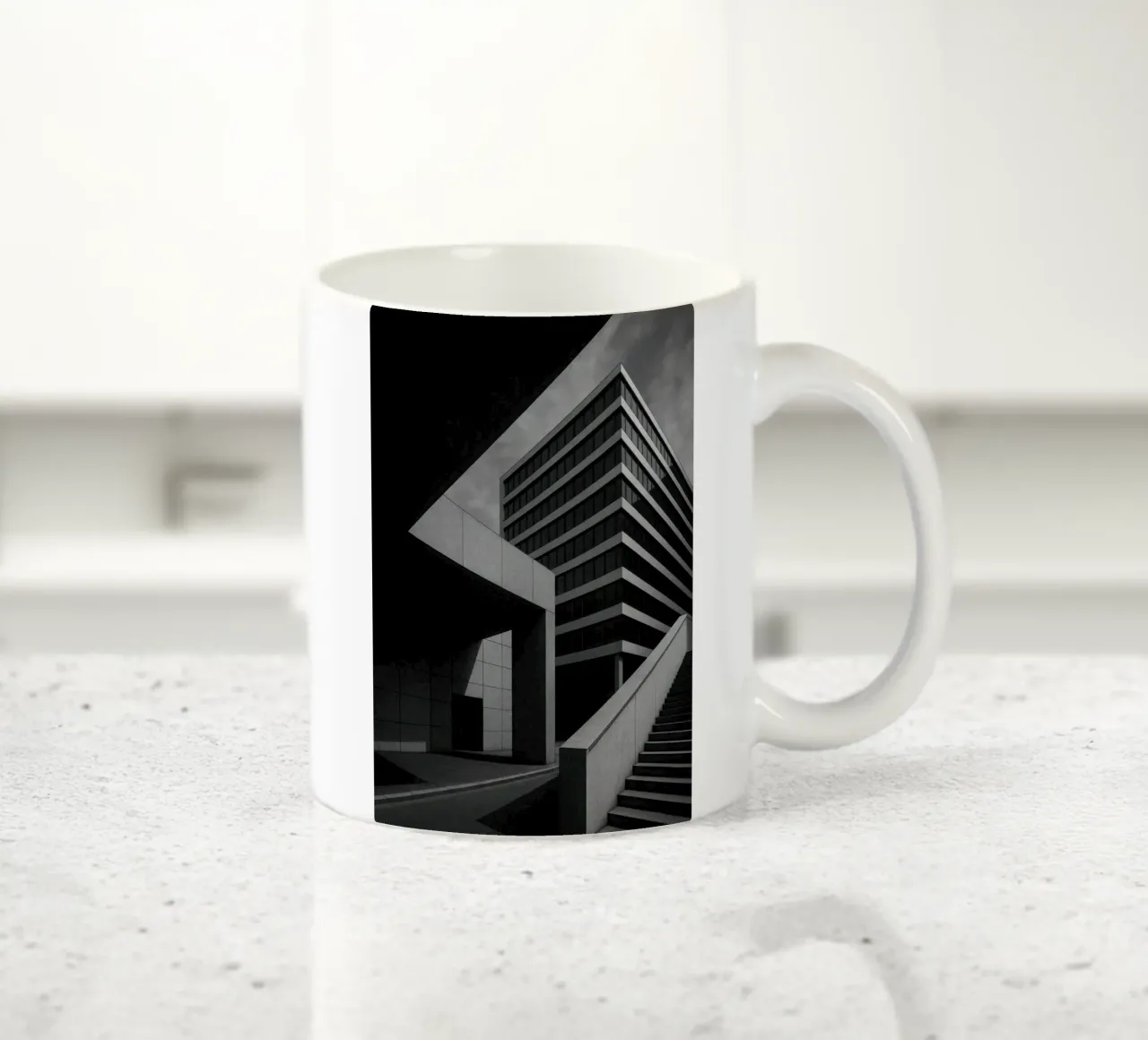 Francoforte - Ordine e caos tazza in ceramica da Black & White