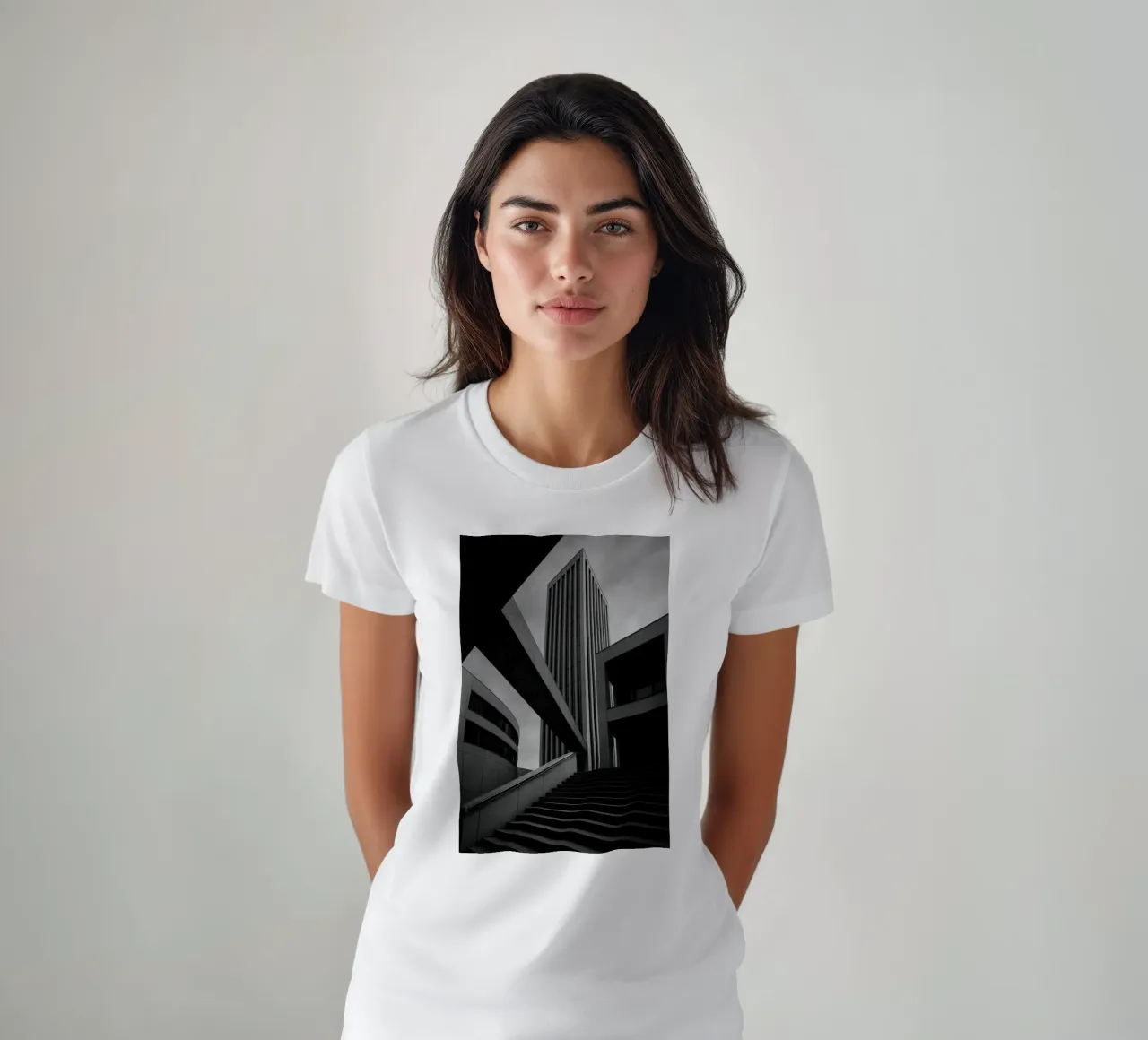 Düsseldorf - Between blocks and lines t-shirt by Black & White