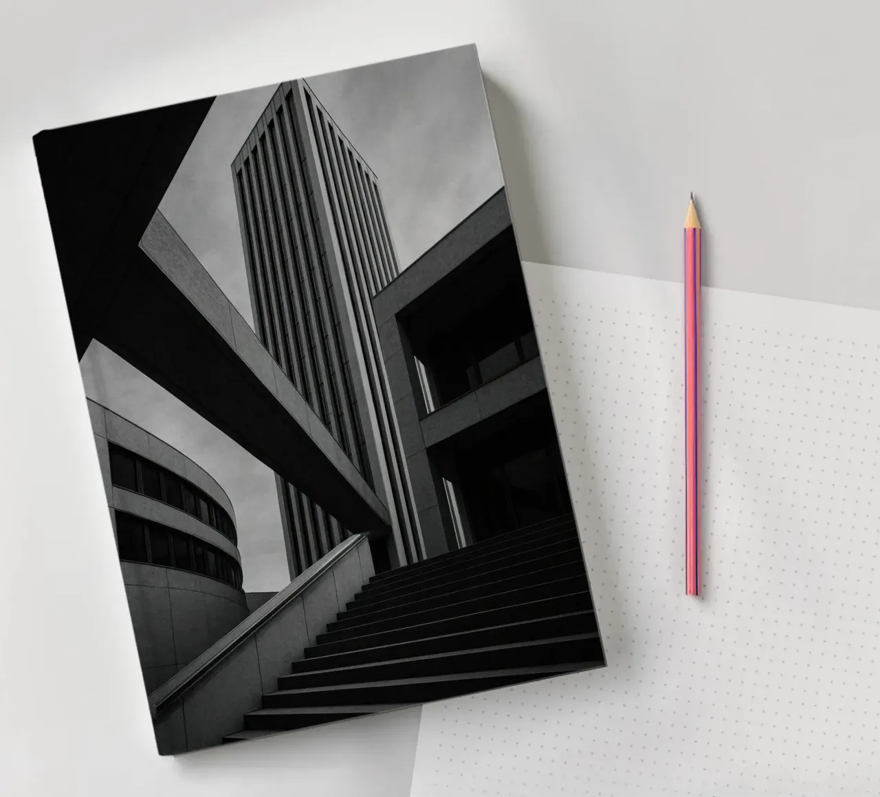 Düsseldorf - Between blocks and lines notebook by Black & White