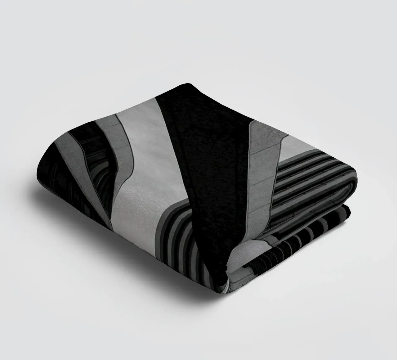 Düsseldorf - Between blocks and lines towel by Black & White