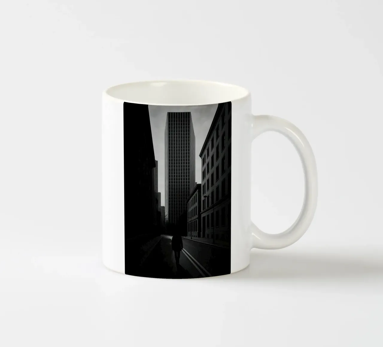 New York – Solitude verticale tazza in ceramica da Black & White
