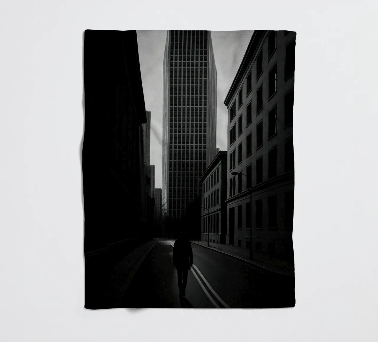 New York – Solitude verticale coperta in pile da Black & White