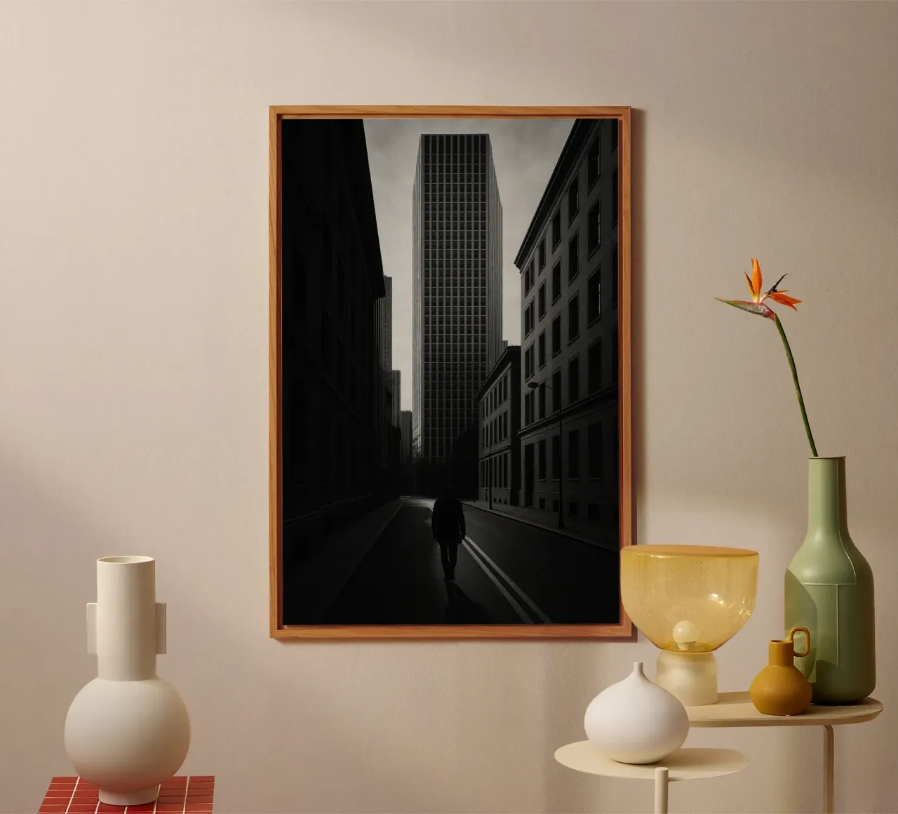 New York – Solitude verticale alluminio dibond da Black & White