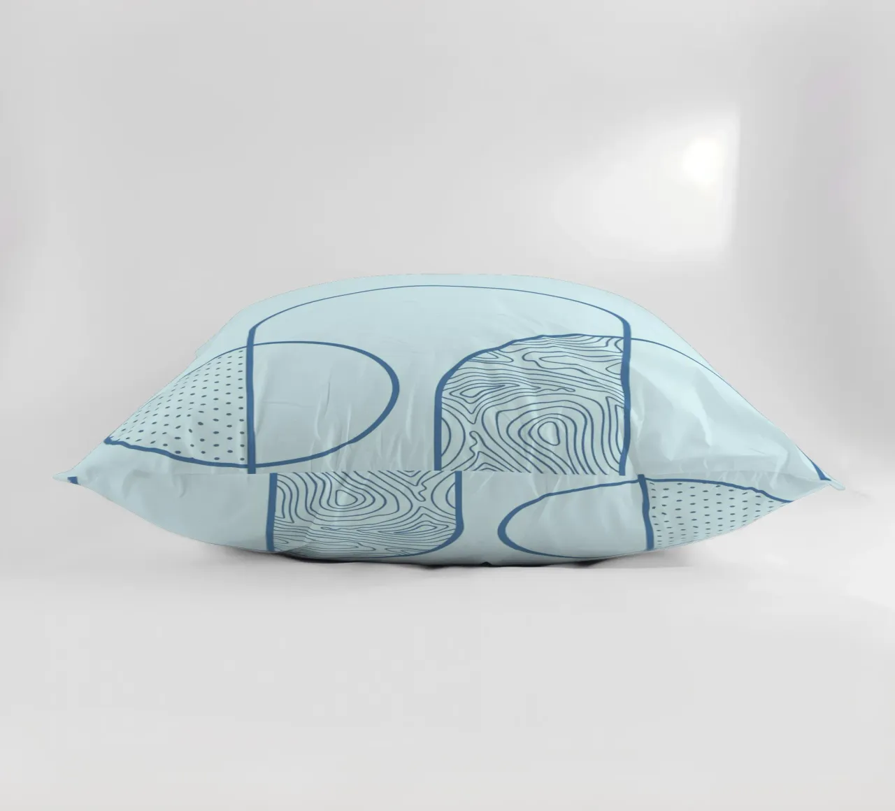 Minimalist Arch & Circle Abstract Line Art Print by Ferm Liv decorative cushion by NorwesClub