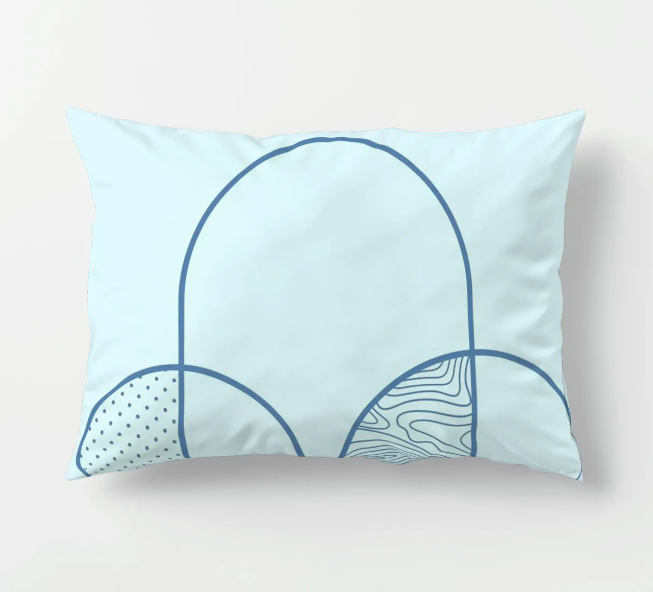 Minimalist Arch & Circle Abstract Line Art Print by Ferm Liv decorative cushion by NorwesClub