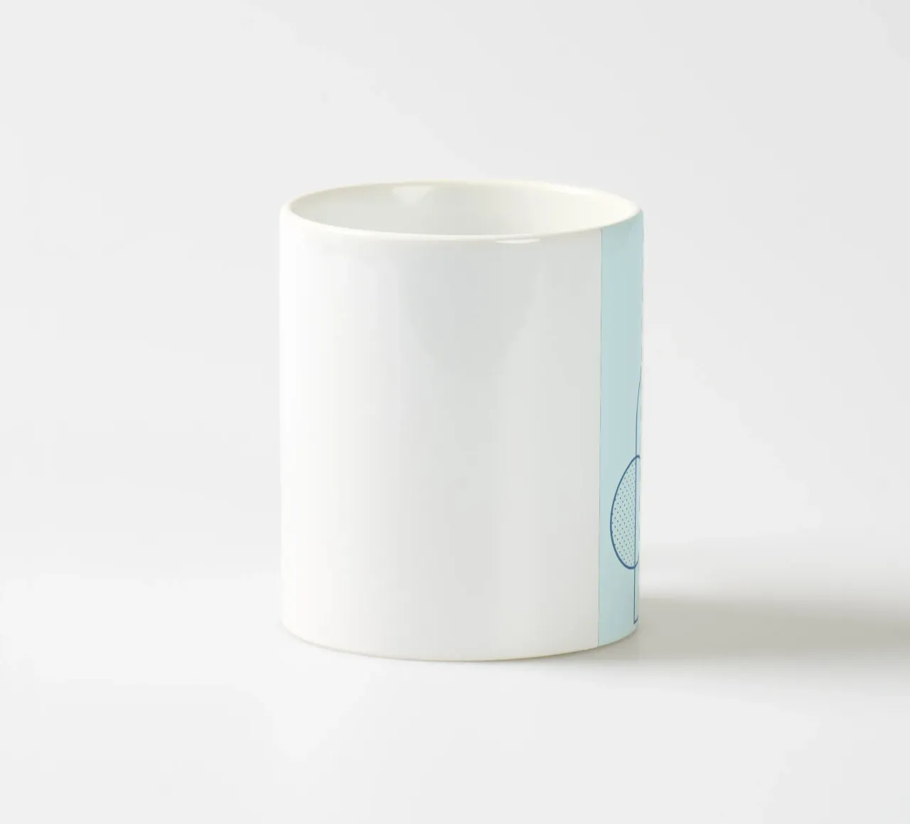 Minimalist Arch & Circle Abstract Line Art Print by Ferm Liv ceramic mug by NorwesClub