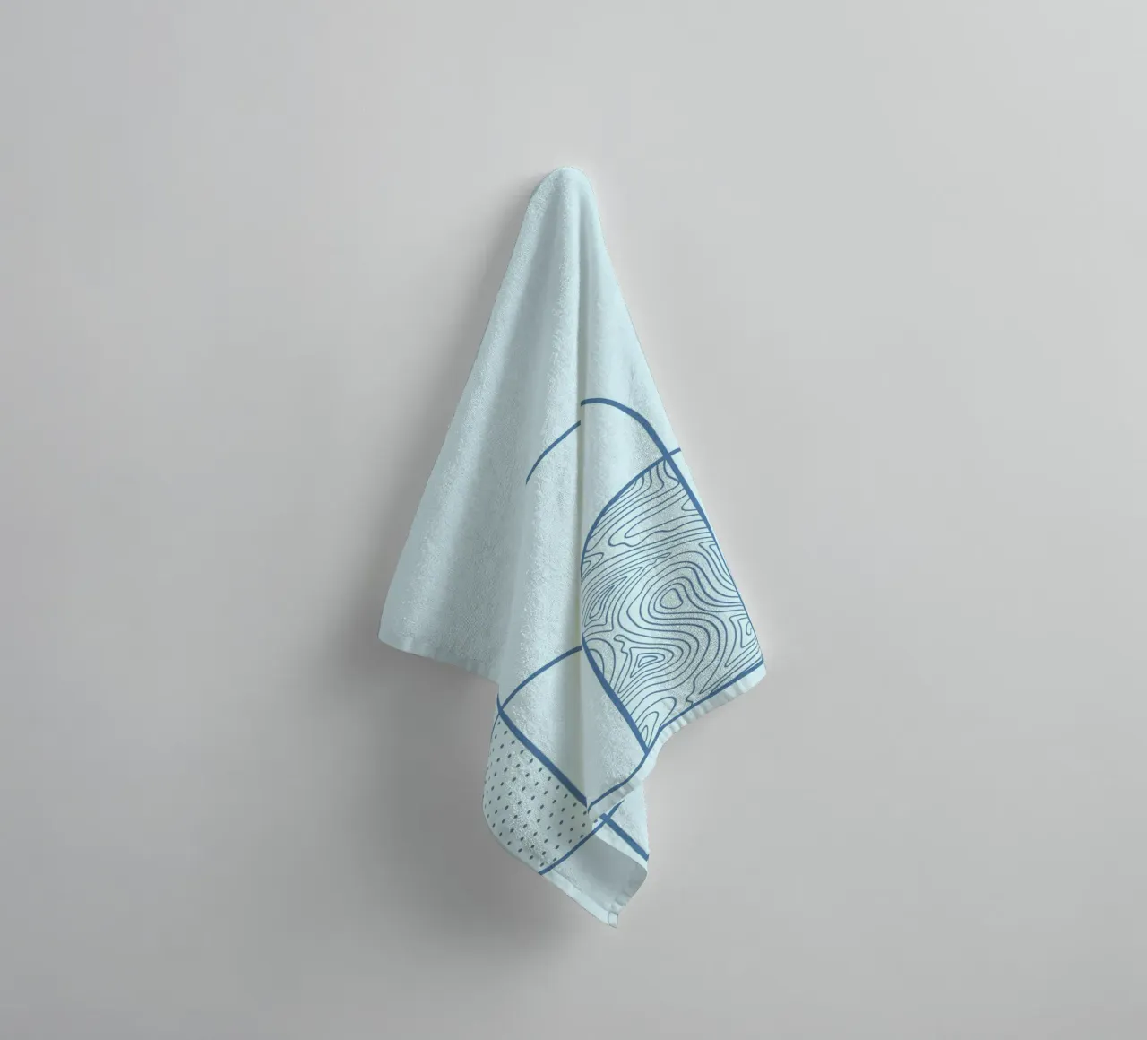 Minimalist Arch & Circle Abstract Line Art Print by Ferm Liv towel by NorwesClub