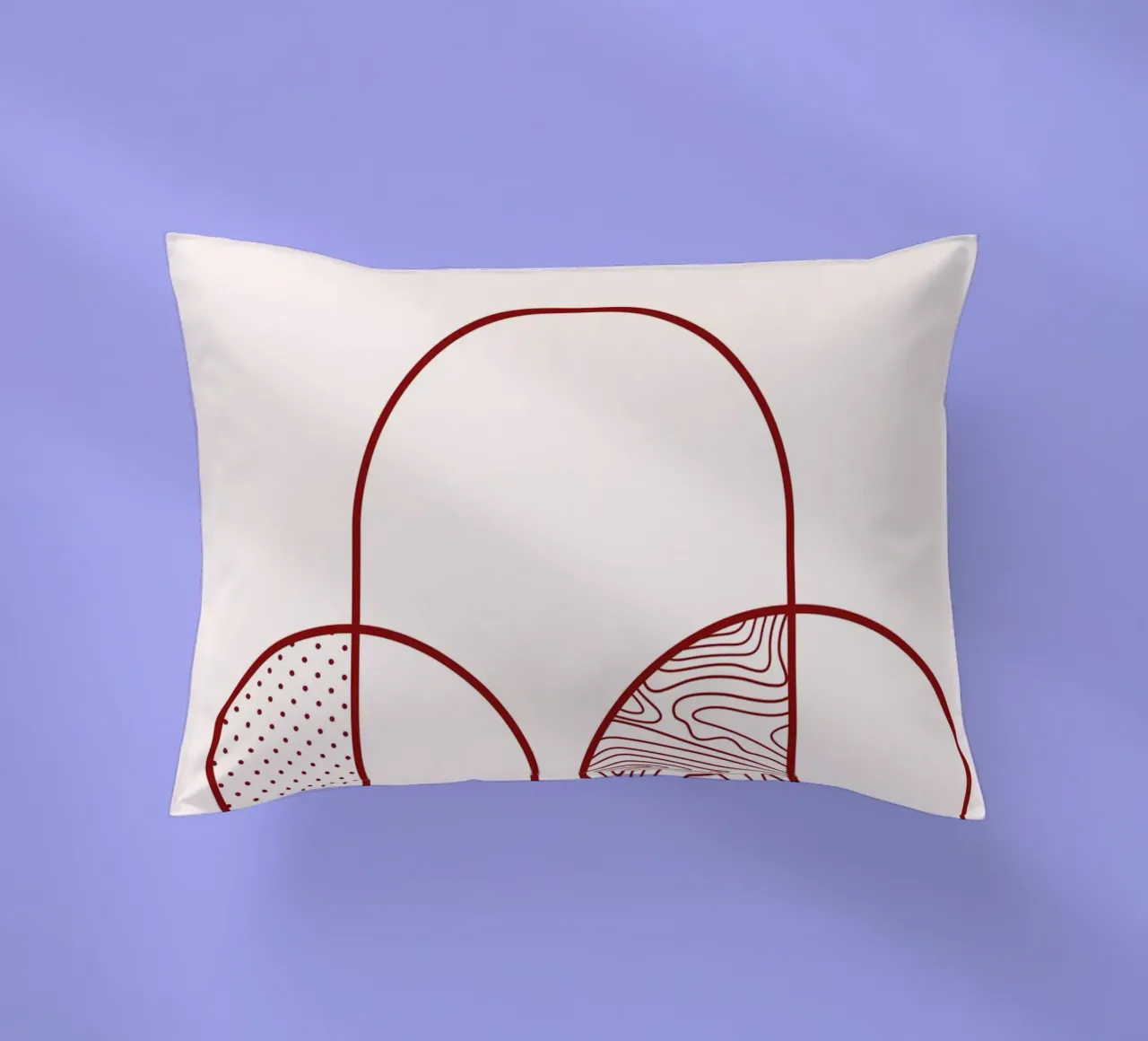 Abstract Arch & Circle Line Art Print by Organic Patterns, T decorative cushion by NorwesClub