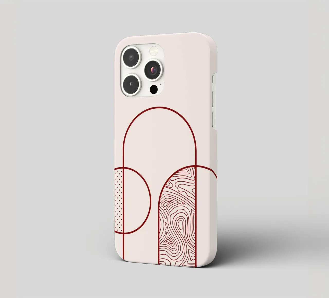 Abstrakter Bogen & Kreis Linie Kunstdruck von Organic Patterns, T iPhone Hülle von NorwesClub
