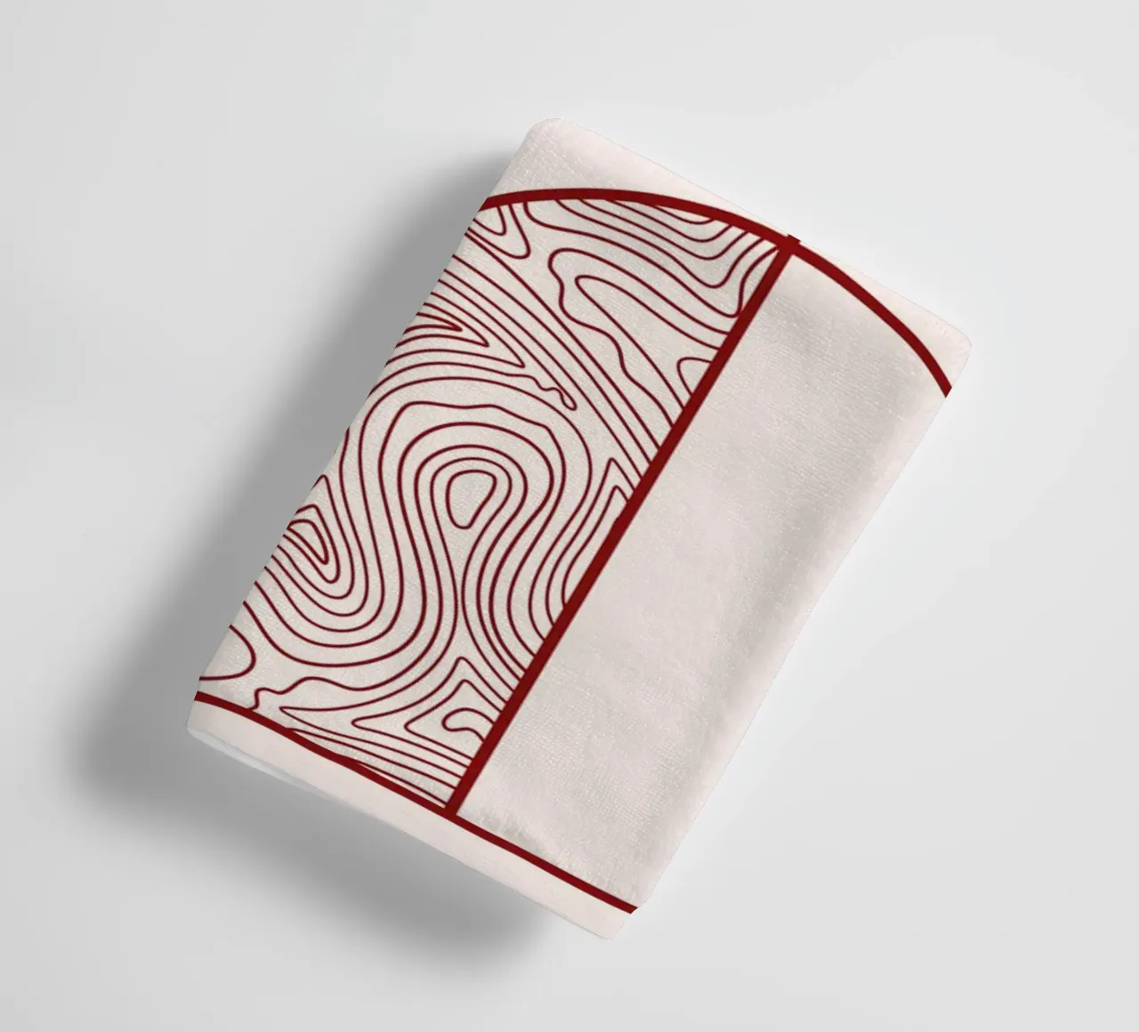 Impression d'art abstrait en forme d'arche et de cercle par Organic Patterns, T serviette de bain de NorwesClub