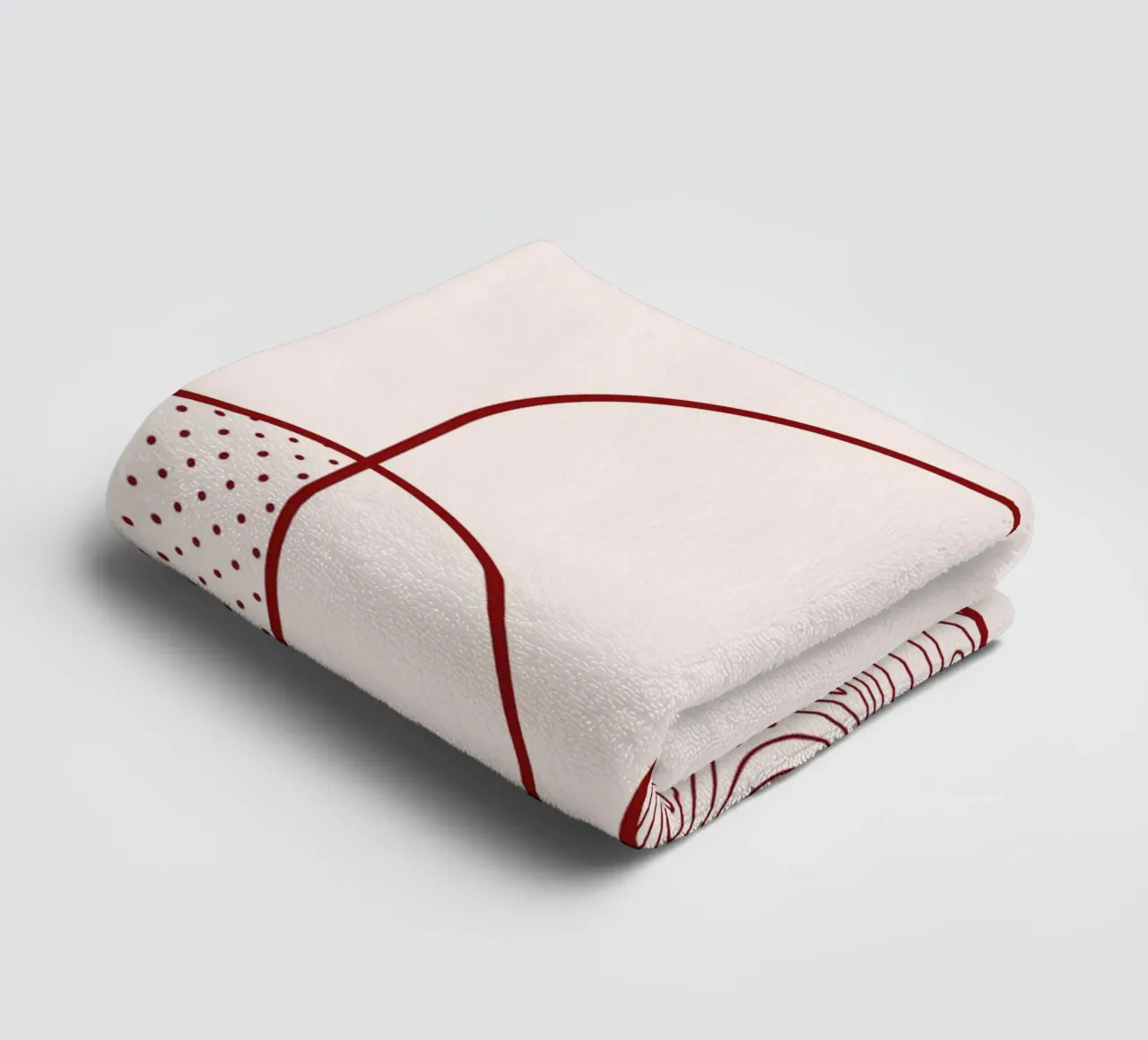 Impression d'art abstrait en forme d'arche et de cercle par Organic Patterns, T serviette de bain de NorwesClub