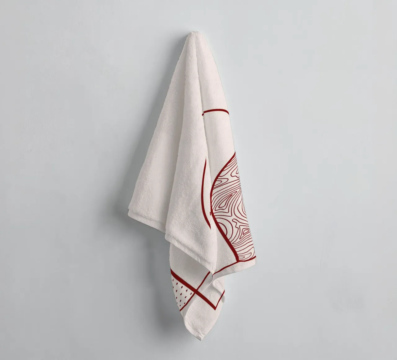 Impression d'art abstrait en forme d'arche et de cercle par Organic Patterns, T serviette de bain de NorwesClub