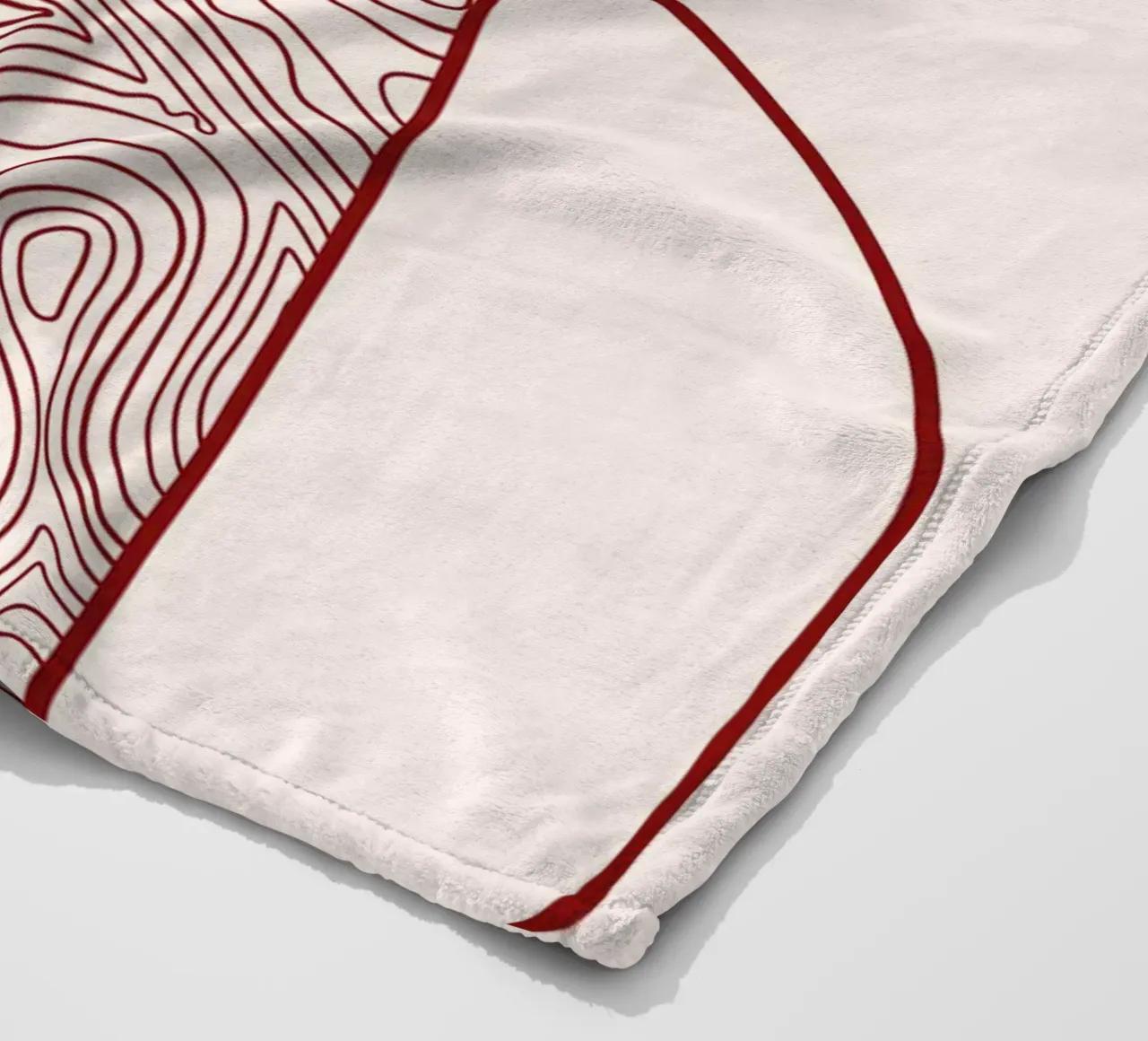 Stampa artistica astratta della linea Arco e Cerchio di Organic Patterns, T coperta in pile da NorwesClub