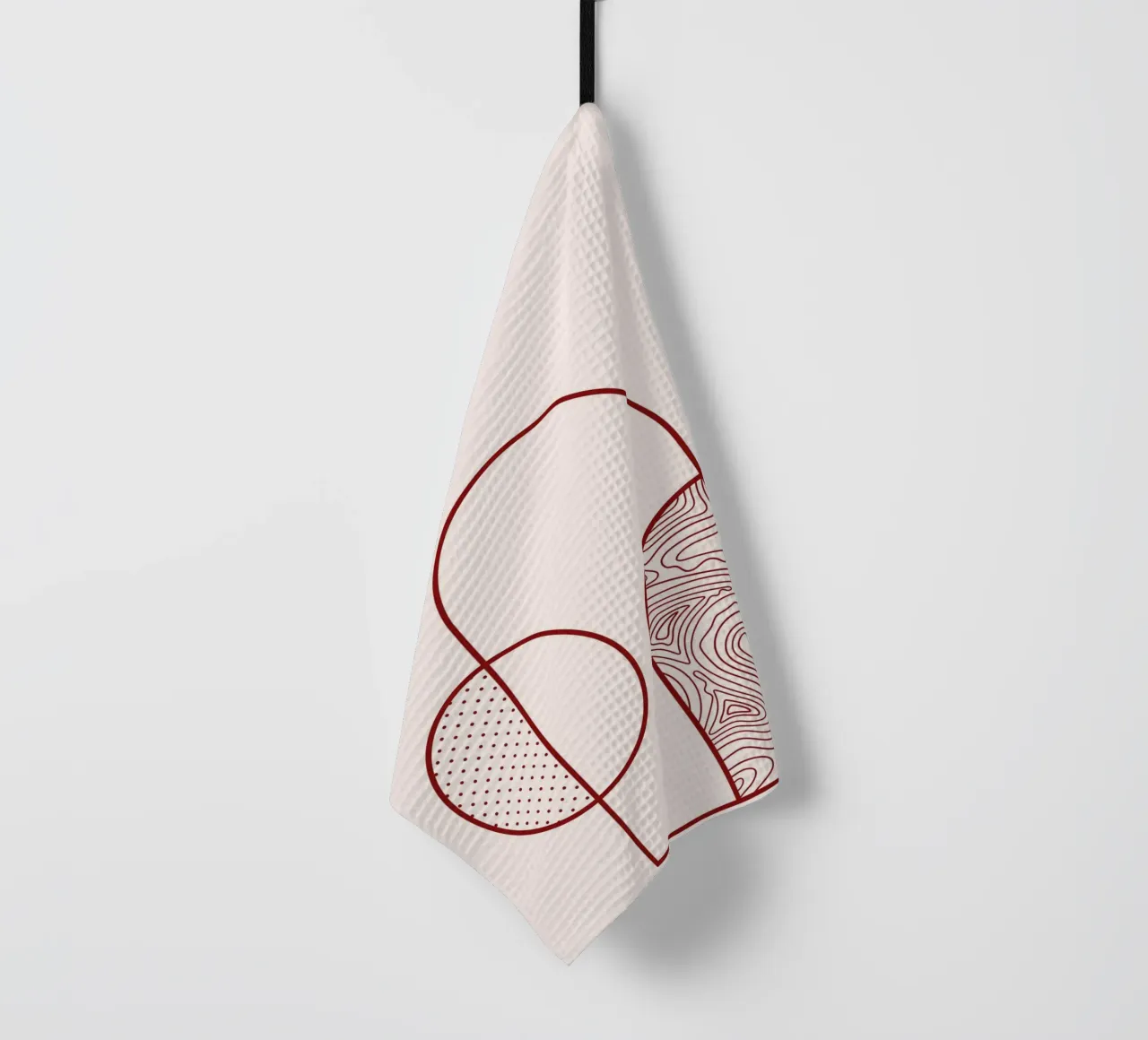 Abstrakter Bogen & Kreis Linie Kunstdruck von Organic Patterns, T Geschirrtuch von NorwesClub