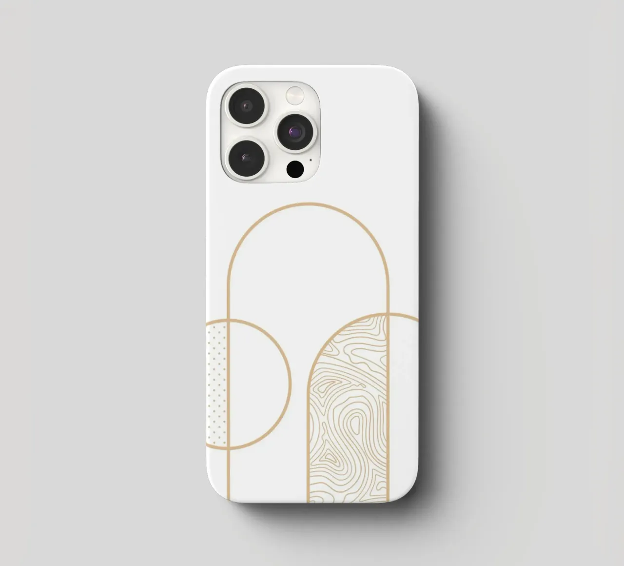 Minimalist Arch & Circle Line Art Print by Organic Patterns, iphone case by NorwesClub