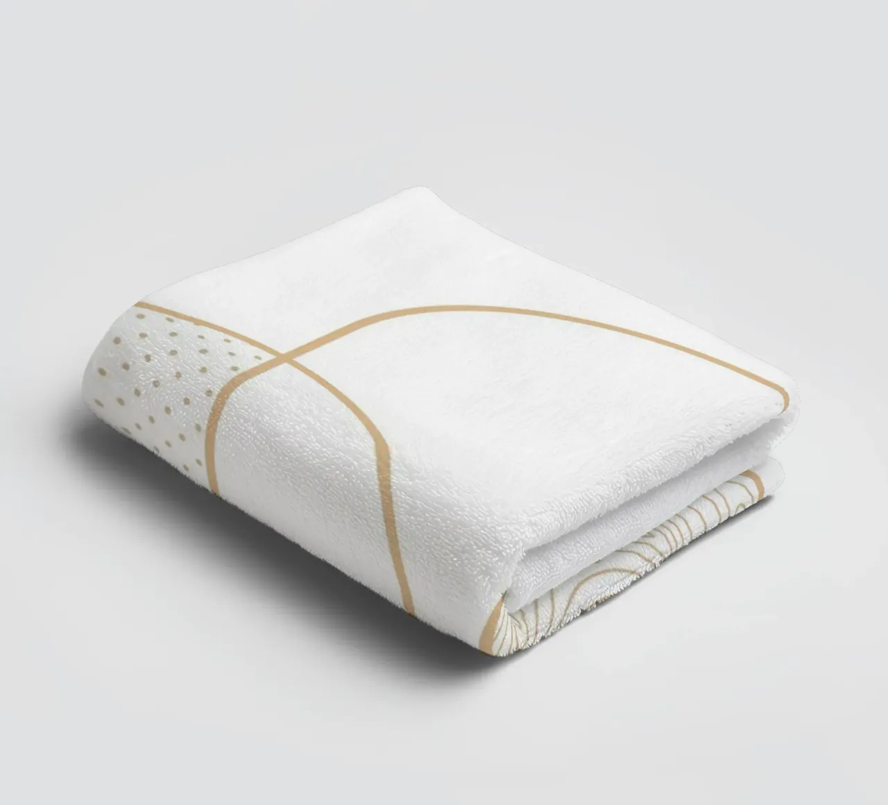 Minimalist Arch & Circle Line Kunstdruck von Organic Patterns, Handtuch von NorwesClub
