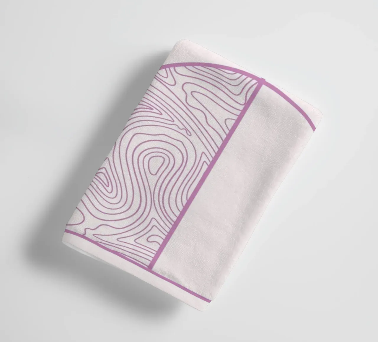 Minimalist Arch & Circle Line Art Print by Organic Patterns, towel by NorwesClub