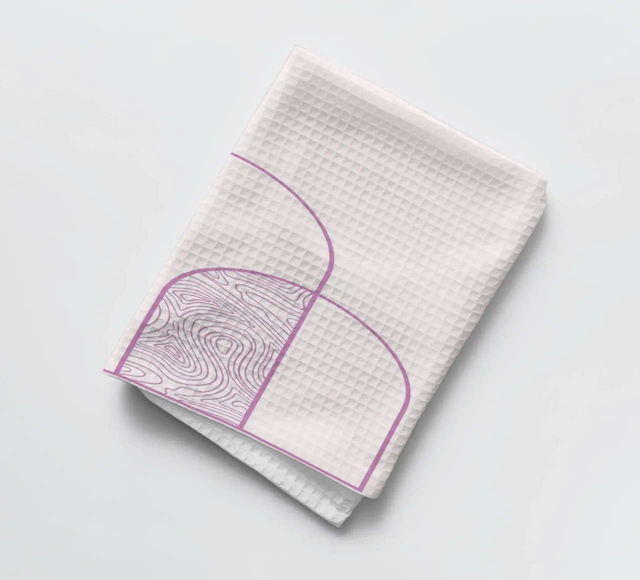 Minimalist Arch & Circle Line Art Print by Organic Patterns, tea towel by NorwesClub