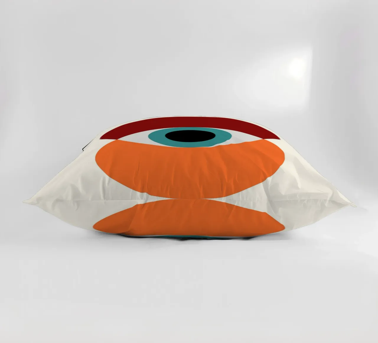 Impression d'art abstrait Bauhaus Eye par Iconic Movement Geometric coussin de NorwesClub