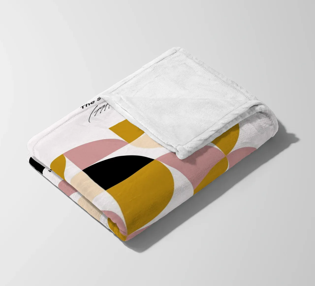 Bauhaus Geometric Grid Abstract Art Print by Iconic Design M fleece blanket by NorwesClub