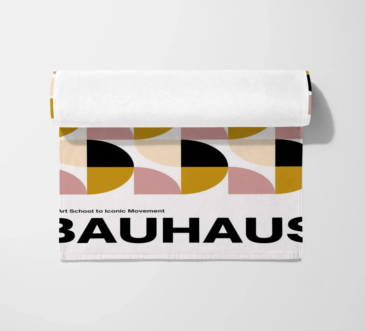 Bauhaus Geometric Grid Abstract Art Print by Iconic Design M toalla de playa de NorwesClub