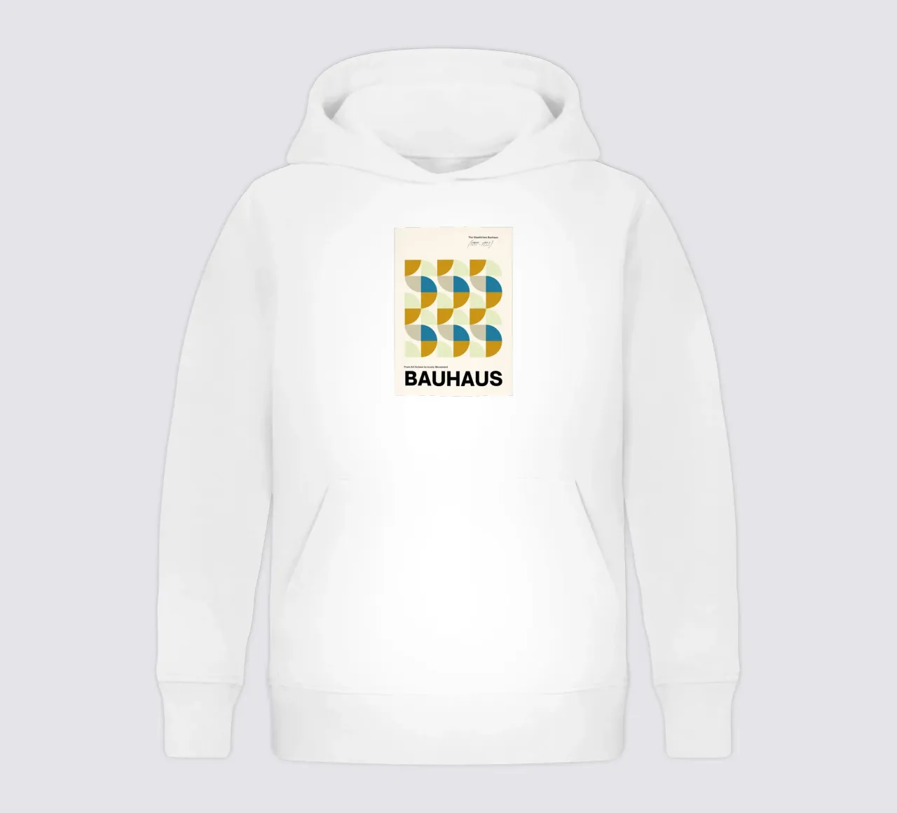 Bauhaus Abstract Grid Art Print by Iconic Movement Geometric sudadera con capucha para niño de NorwesClub