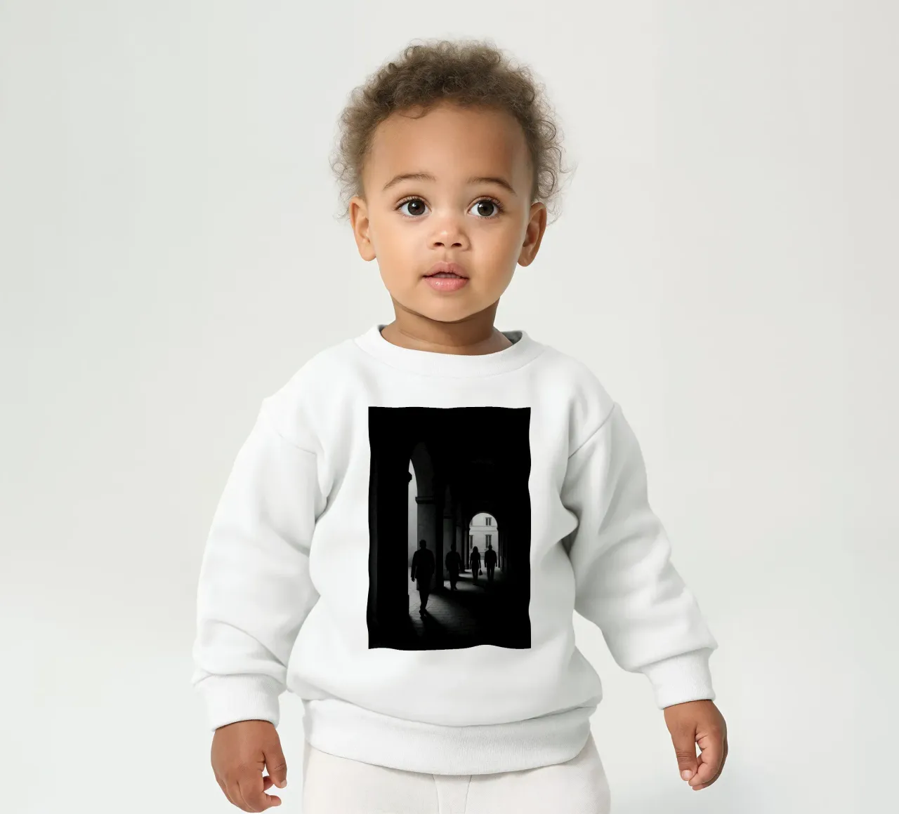 Milano - Figure in movimento felpa neonato da Black & White