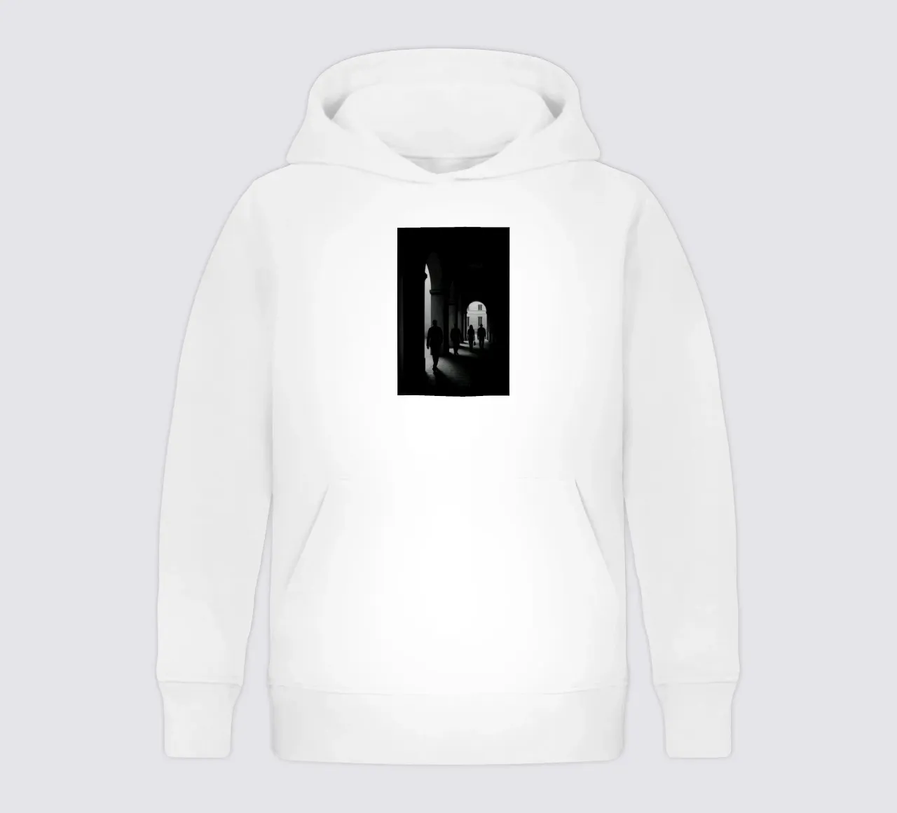 Milan - Figures in motion kids hoodie by Black & White
