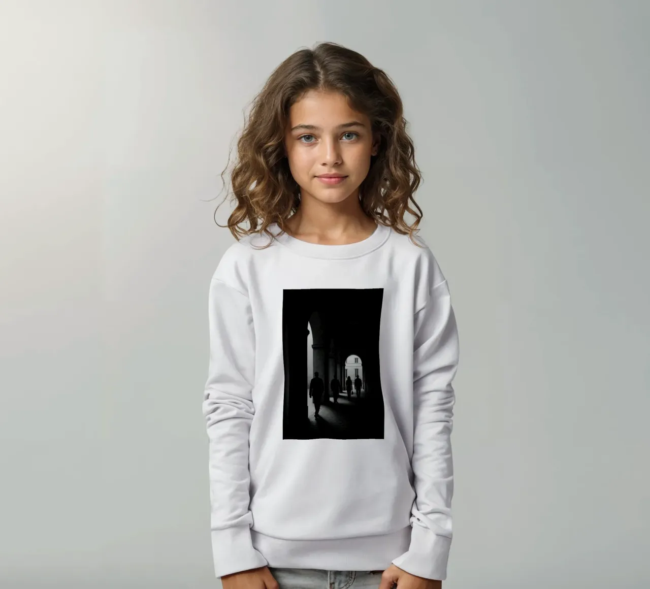Milan - Figures in motion kids sweatshirt by Black & White