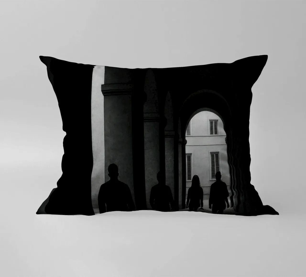 Milano - Figure in movimento cuscino da Black & White