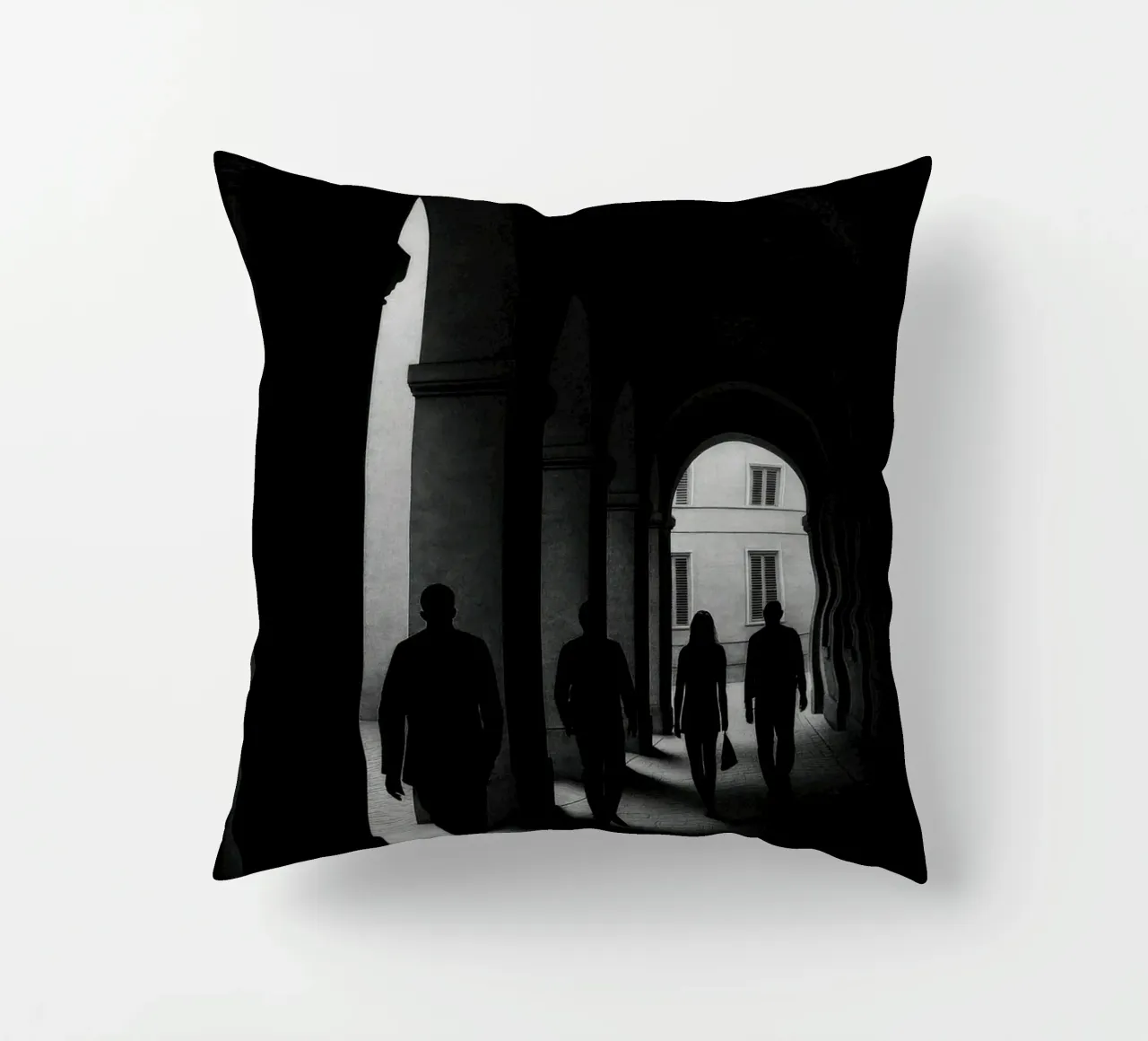 Milano - Figure in movimento cuscino da Black & White