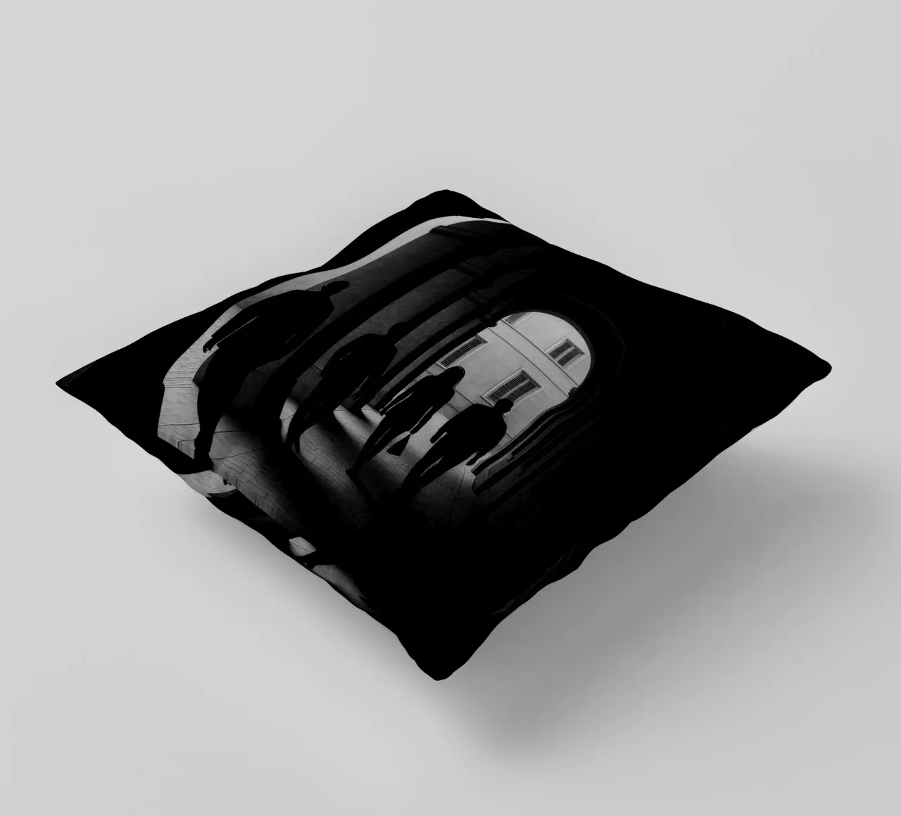 Milano - Figure in movimento cuscino da Black & White