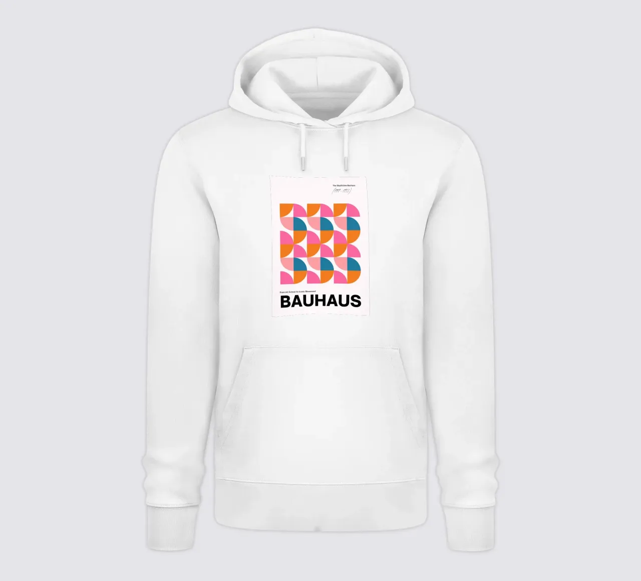 Bauhaus Geometric Abstract Grid Print by Iconic Movement Bri felpa con cappuccio da NorwesClub